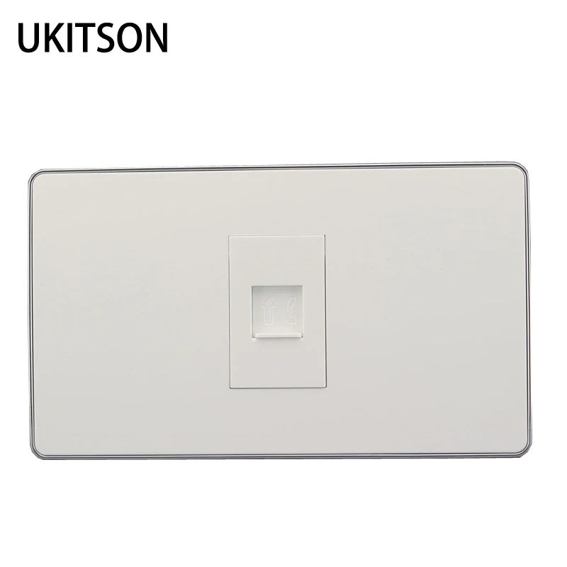 Silver Edge Wire Connect RJ11 Wall Panel pic 1