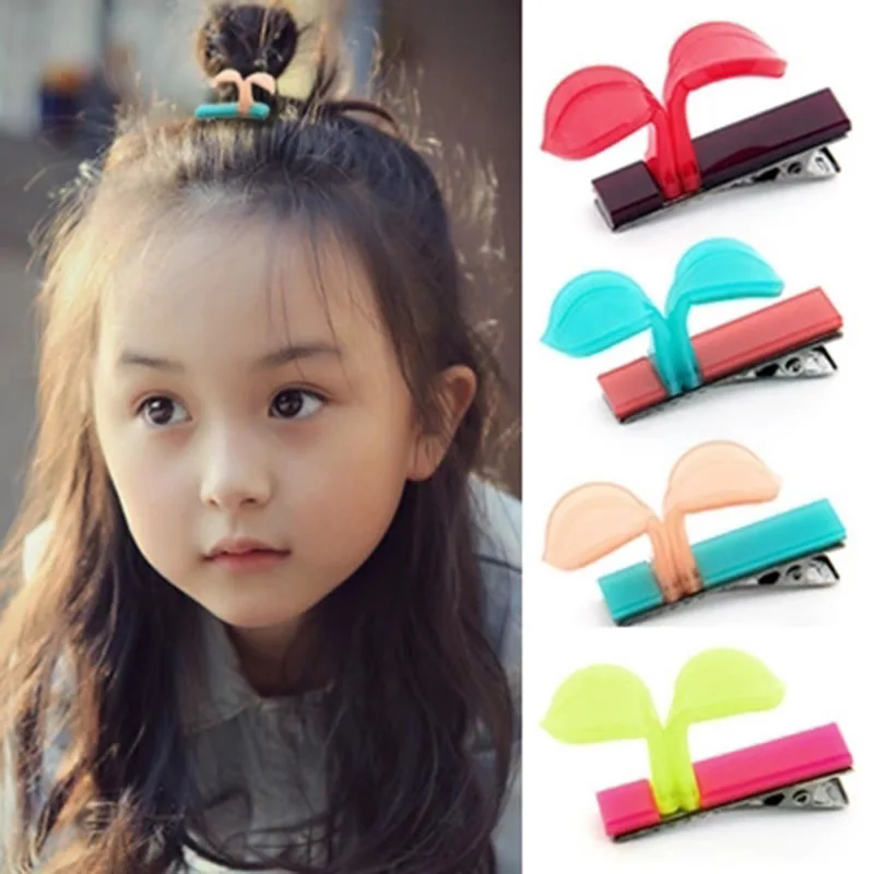 Free Shipping(5pcs/pack) Children cute Bean sprouts hairpins girl's