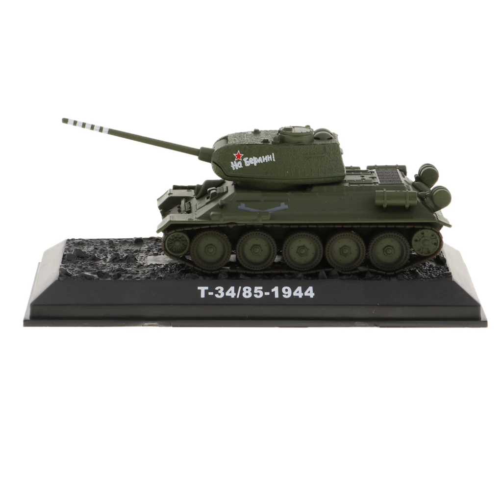 1: 72 Высокая литая модель танка модель русской Второй мировой войны T34/85-1944 военная модель игрушки для Поклонники военного стиля