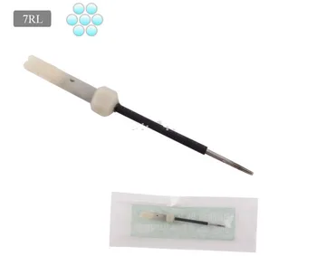 

100pcs 7RL Sterilized Permanent Makeup pen machine card Needles, tattoo Normal Needle
