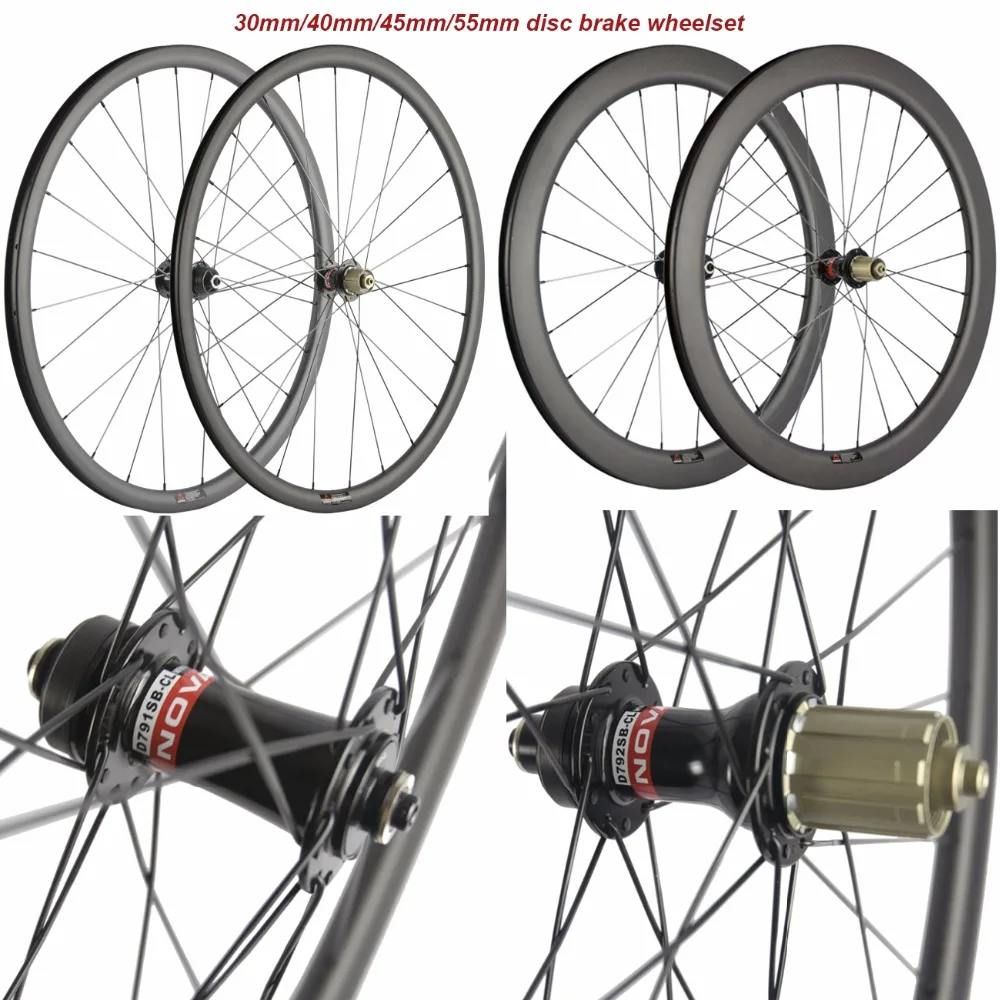

Factory sales 30/40/45/55mm Carbon Clincher 25mm U Shape Cyclocross Wheels Carbon Disc Brake Wheelset Bicycle Road Disc Wheels