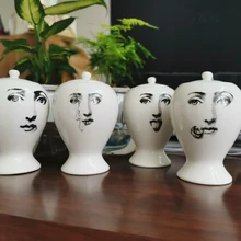 Мини Милая Маленькая ваза декор цветочный горшок Европейский керамический декоративный уплотнительный контейнер для хранения украшения дома аксессуары