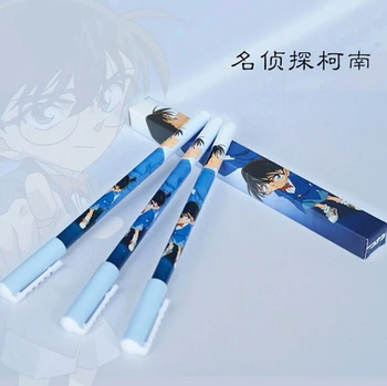 

6pcs Japanese anime Cute creative Detective Conan black Gel pen signing pen Anime around Each is individually packaged