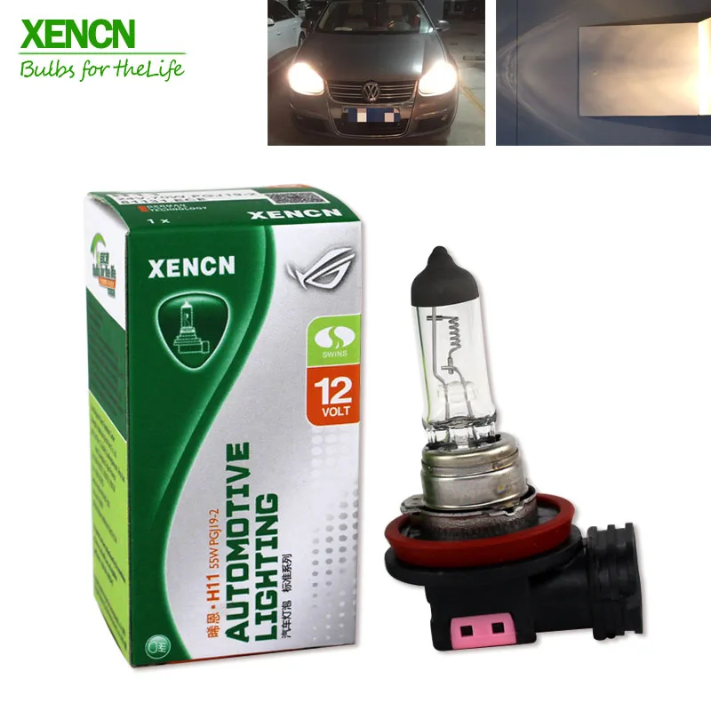 

XENCN H11 PGJ19-2 24V 70W 3200K Clear Series Original More Bright Truck Headlight Fog Halogen Bulb Auto Fog Lamps Free Shipping