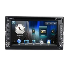 In stock Wince 6.0 Universal 2 Din Car DVD Player GPS navigation with 6.2 inch Touch Screen RDS Bluetooth Steering Wheel