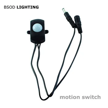 

PIR Infrared Motion Sensor Detector Switch Controller Aotomatic Mini DC5-24V 5A Time Adjustable for LED Strip Light Corridor