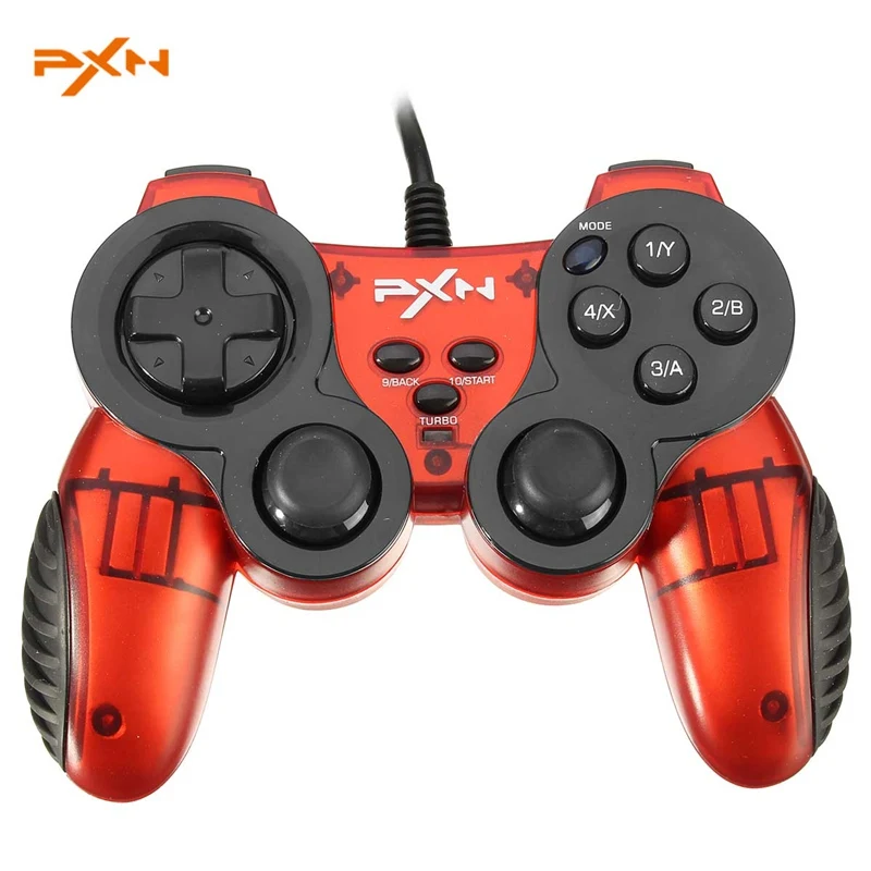 

PXN 2901 Original USB Wired Gamepad Dual Vibration Joystick Turbo Function Gaming Controller for PC computer for Windows