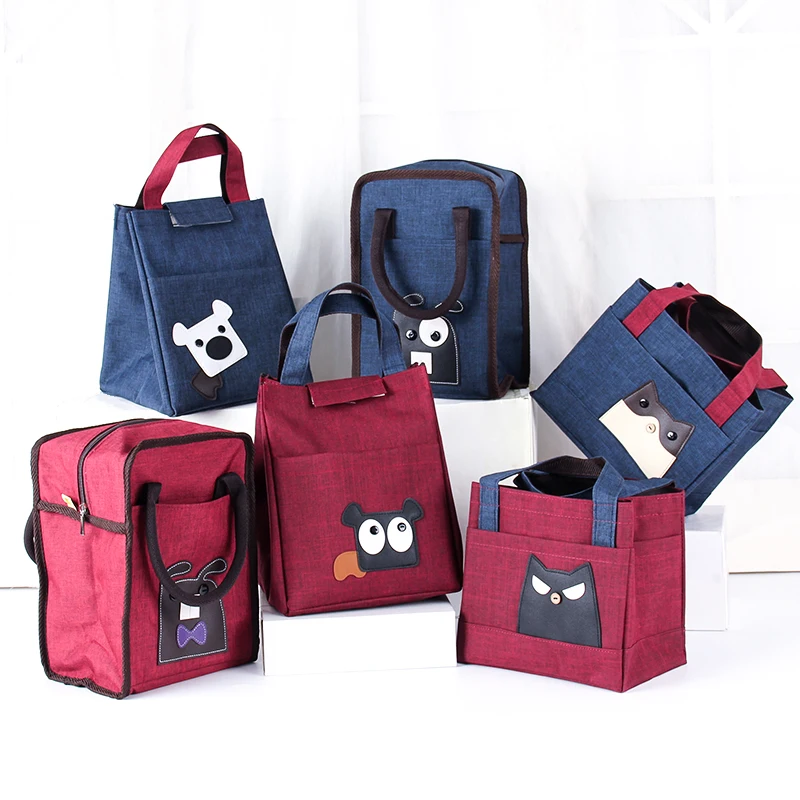 

Insulated Lunch Bag For Kid Women Thermal Dinner Box Oxford Food Case Portable Refrigerators Picnic Travel Necessary