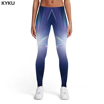 

KYKU Psychedelic Leggings Women Space 3d Print Dizziness Sport Black Hole Elastic Gothic Spandex Womens Leggings Pants Jeggings