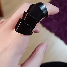 Готические панковские кольца на кончик пальца, персонализированные кольца для женщин, винтажные кольца на палец рыцаря для мужчин, серебряные и черные вечерние ювелирные изделия