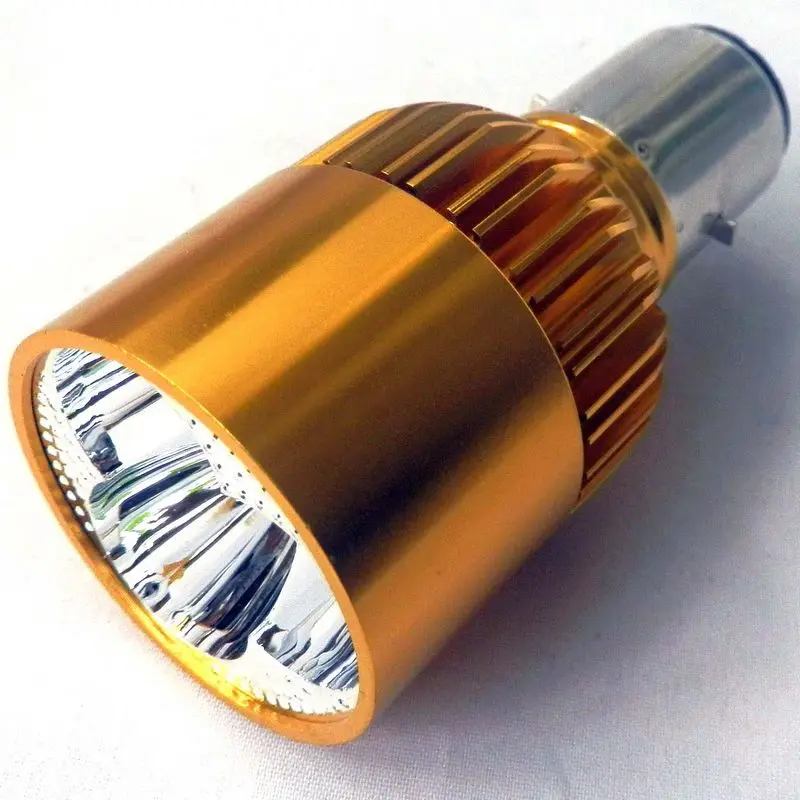 

Motorcycle Headlight Bulb LED 12V BA20D Lamp For Scooter ATV Performance 9W