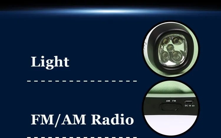 Многофункциональный светодиодный Динамо аварийный фонарик сигнальные фонарики радио/мобильная зарядка