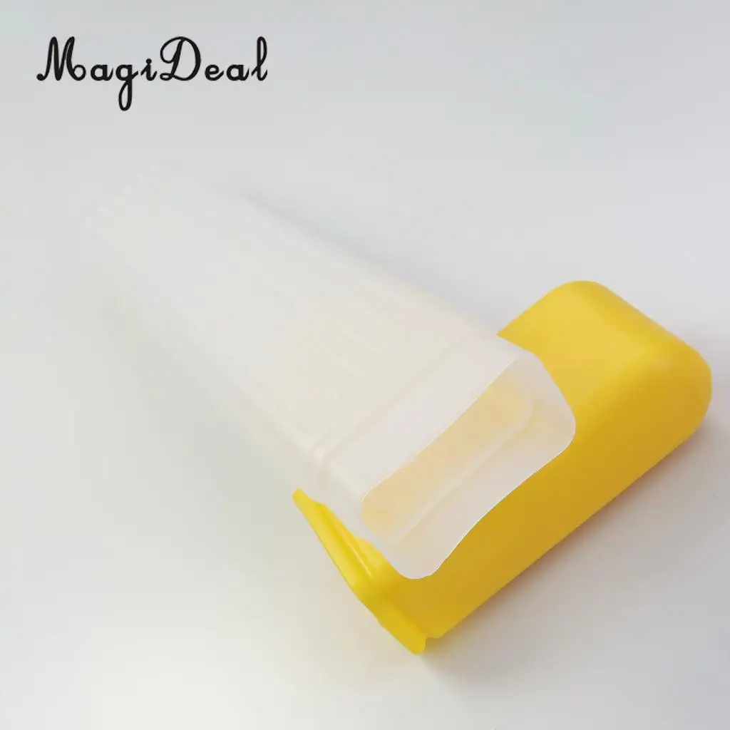 41x6cm Plastic Clear Knitting Needle Crochet Hook Tube Case Holder Storage Case 