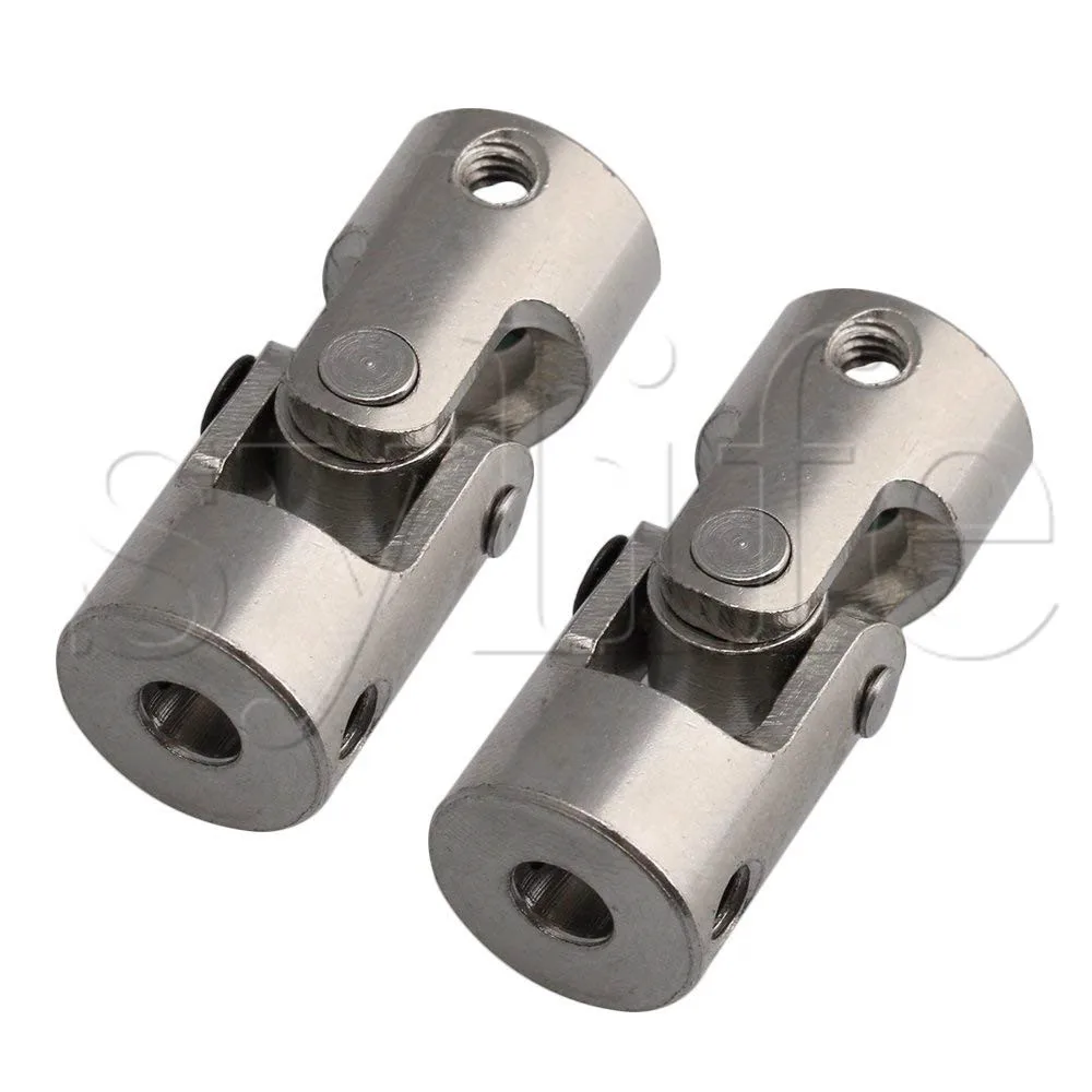 OD 14mm ID 5mm to 8mm Length 35mm Steel Rotatable Joint Coupler Motor