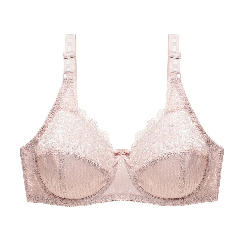 2019 New Spring and Summer thin Women Plus size Bralette Lace Bras female Lingerie Deep V sexy Big Size Bra Plus Size Brassiere