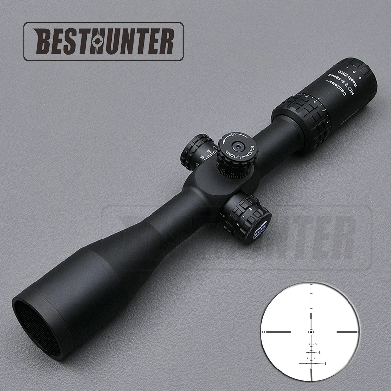 Carl Zeiss 3-12X44 FFP Tactical Riflescope Long Range Rifles Optics Hunting Scopes With Free Scope Mounts For Sniper Airsoft Gun