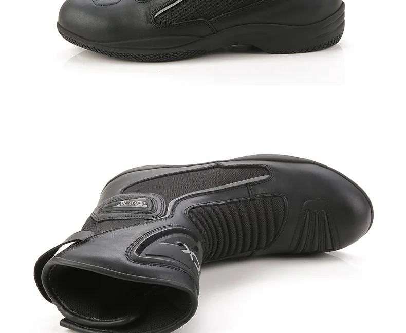 Модные для мужчин мотоботы раро Рыцари из мягкой кожи ботинки для гонок на мотоцикле обувь Велоспорт Road Race непромокаемые сапоги