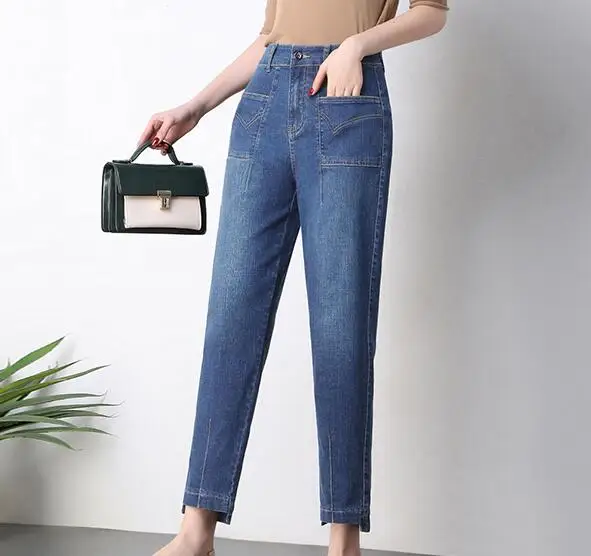 P1 Nueva Jeans Sueltos Las Mezclilla Otoño Cintura Harem Moda Pantalones Alta Plus De Tamaño Akd0902 Primavera Mujeres Casual p3 p2 ZwRZITqxr