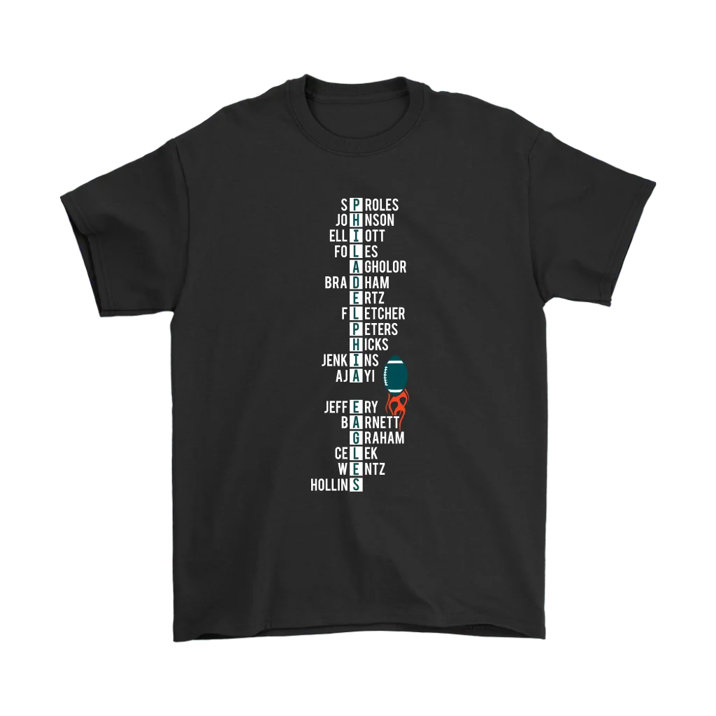 

PHILADELPHIA TEAM PLAYERS' NAME WORD PUZZLE SHIRTS