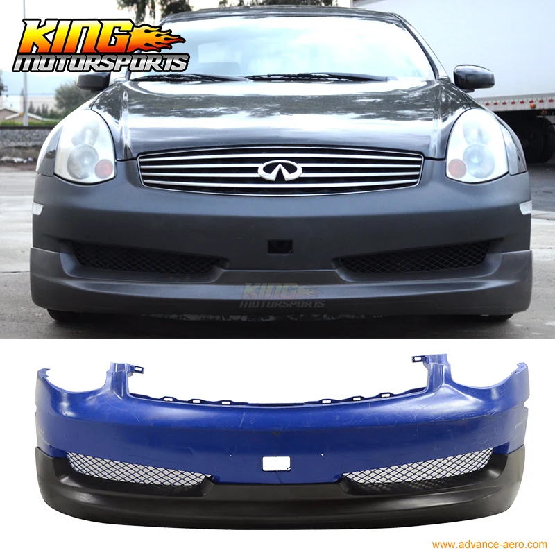 Fits 06 07 Infiniti G35 Coupe Sport G Style Front Bumper Lip Spoiler PU