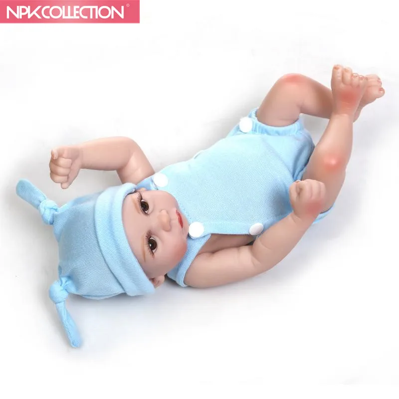 

NPK Reborn Babies Dolls 10 Inch Real Full Silicone Reborn Baby Dolls For Sale Can Enter Water Gift Dolls Bebe Brinquedos LH
