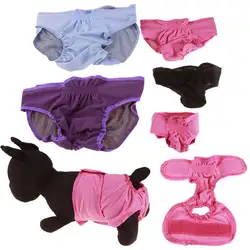 Творческий собака физиологические брюки для девочек гигиеническая салфетка моющиеся женские шорты для собак трусики менструации нижнее