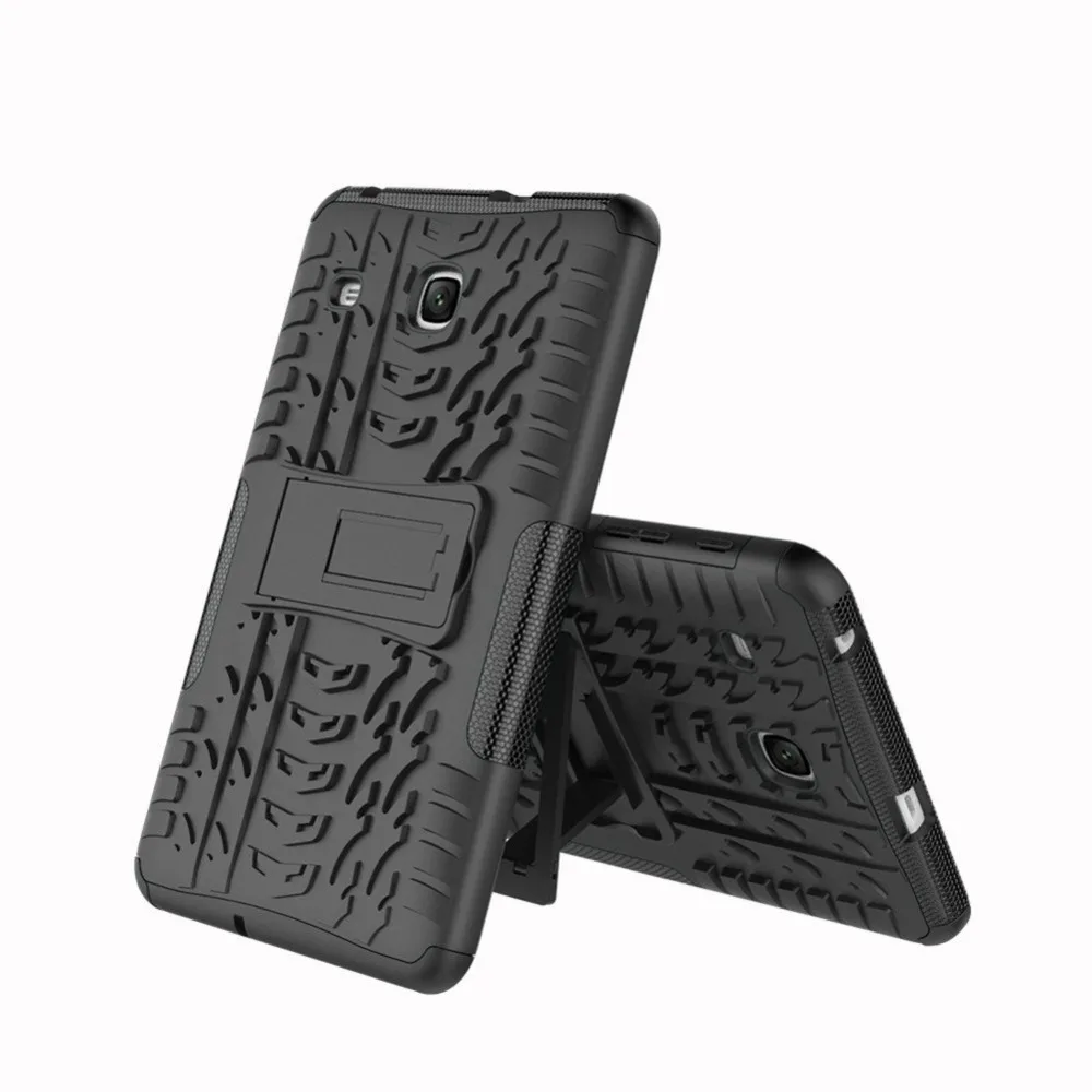 

For Galaxy Tab E 8.0 Case -[WAVE]Double Layer Hybrid Shock Resistant Armor With Kickstand Full-Body Protective Book Stand Cover