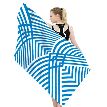 

Big Quick Drying Printing Bath Towel Fashion Outdoor Microfiber Towels Fitness Swimming Water Absorption Yoga Sport Beach Towel
