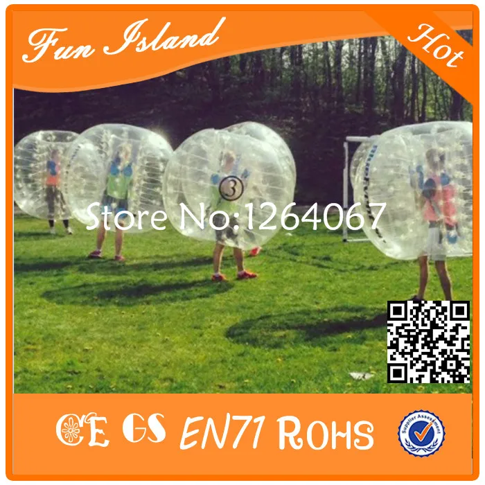 

Free Shipping Clear 1.2M TPU Material Inflatable Crazy Footballs Bubble Soccer Human Bubble Ball For Kids