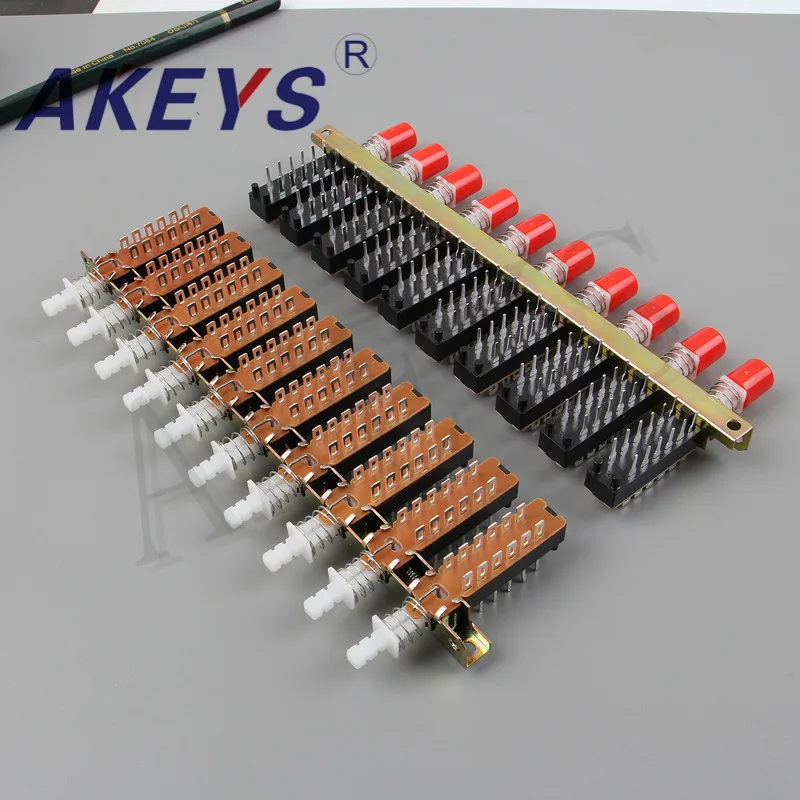 PBS-42H18-10 12PINS 10- wire Straight key switch Interlock switch