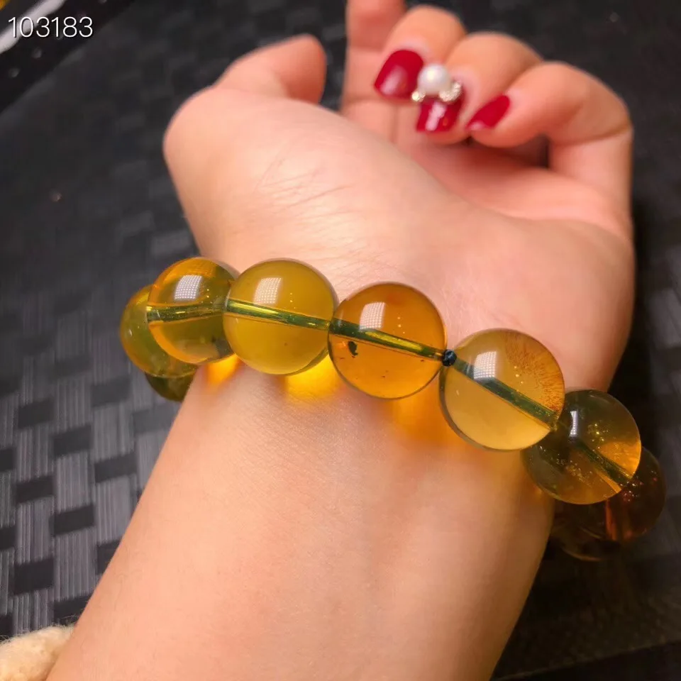 Natural Blue Amber Bracelets (4)