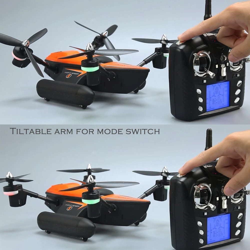 Оригинальный WLtoys Q353 Triphibian 2 4G 6 осевой Gyro установка воздушно грунтовых вод