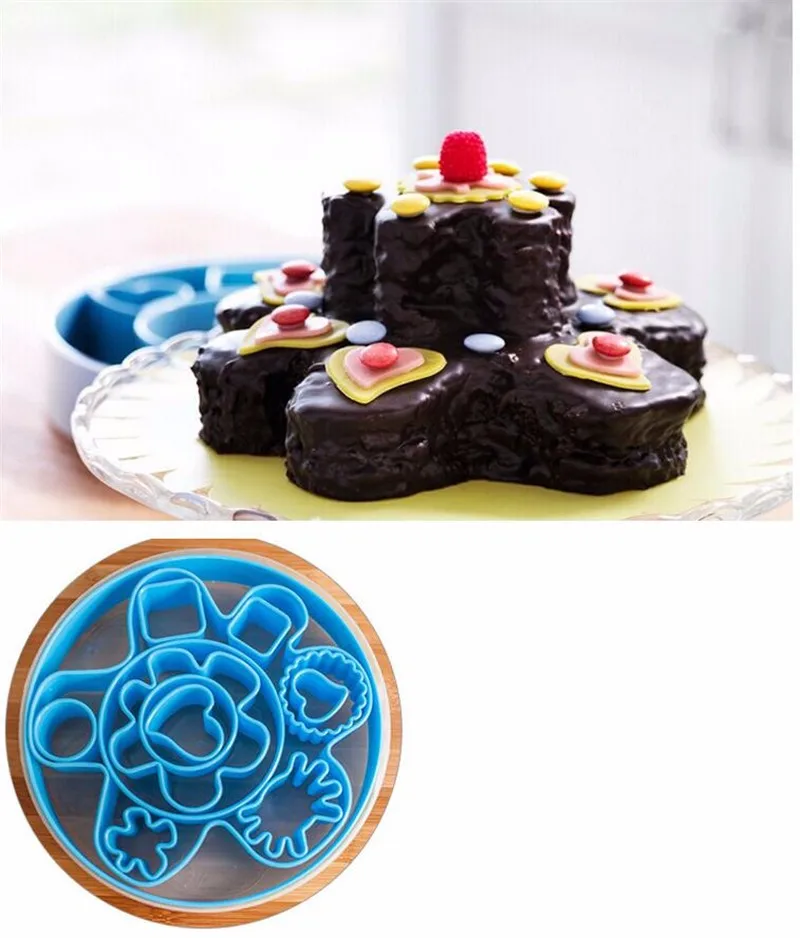 Medjelio 13 шт./компл. Кондитерские инструменты торт бисквит форма для печенья резак Фондант пластик кухня инструменты для украшения торта