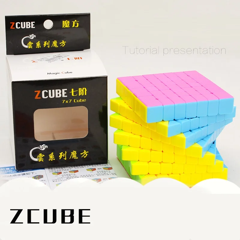 Z cube 7X7X7 волшебный скоростной кубик красочный пазл 7-слойный высококачественный профессиональный обучающий Развивающий кубик magicos детские игрушки 7*7