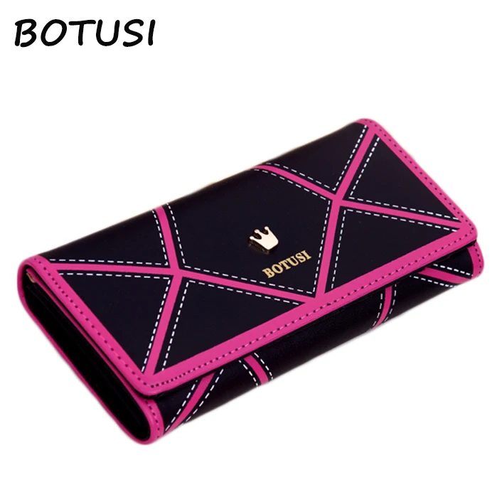 BOTUSI 2018 PU Leather Women hasp Long Wallet Ladies Purse Female Wallets Purse Card Holder coin cash bag Portefeuille femme BOTUSI 2018 PU Leather Women hasp Long Wallet Ladies Purse Female Wallets Purse Card Holder coin cash bag Portefeuille femme
