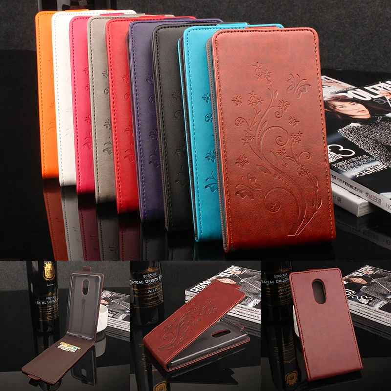 

For Lenovo K6 Note Printed Butterfly Flower Leather Case Cover For Lenovo K6 Note Wallet Card Slot Phone Cases