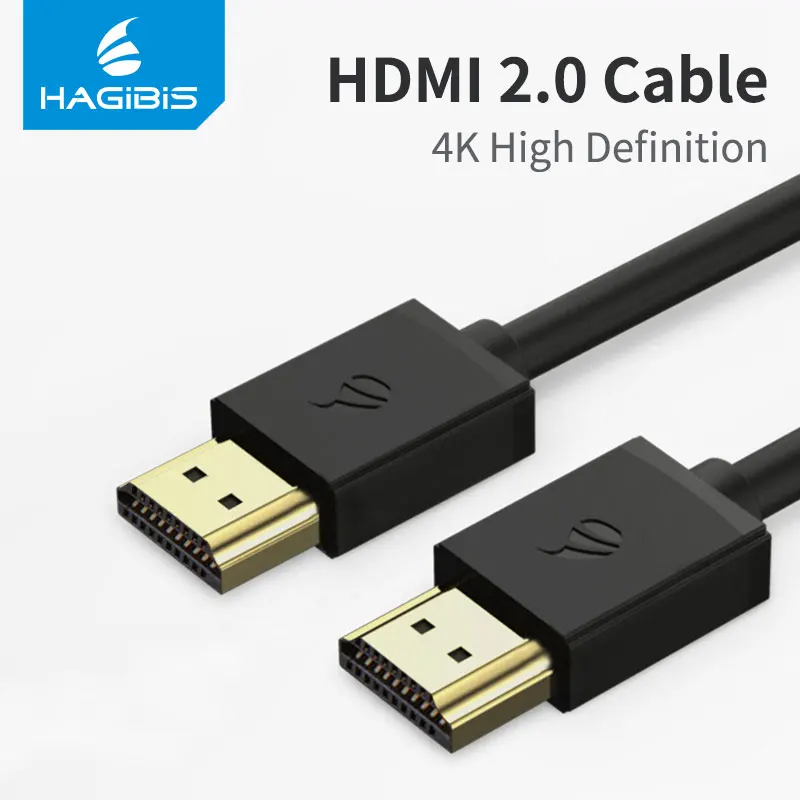 Hagibis HDMI كابل HDMI كابل وصلة بينية مُتعددة الوسائط وعالية الوضوح 4 K HD HDMI 2.0 3D مرآة كابل الشاشة ل الفاصل التبديل محمول التلفزيون PS3 العارض الكمبيوت...
