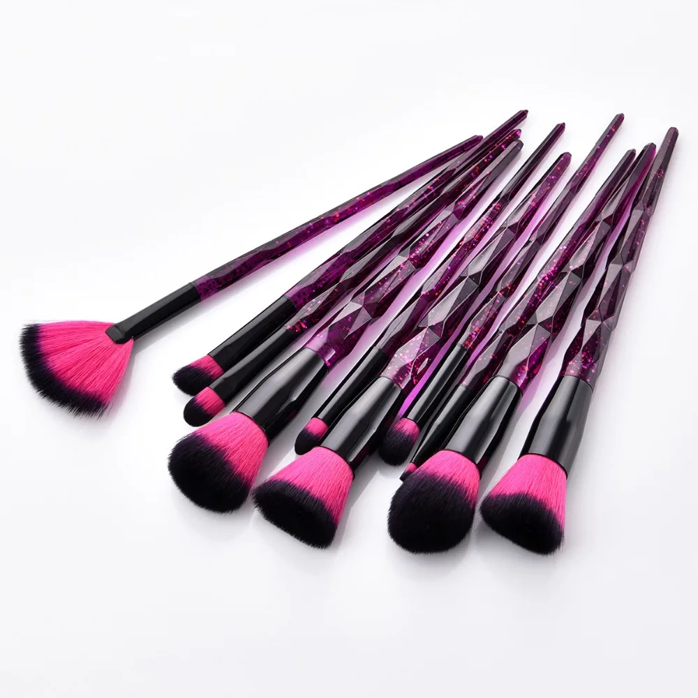 Diamond Makeup Brushes Unicorn Foundation Powder Brush Eyeshadow Fan Makeup Brush Set Highlighter Eyebrow Cosmetic Brush Tools Diamond Makeup Brushes Unicorn Foundation Powder Brush Eyeshadow Fan Makeup Brush Set Highlighter Eyebrow Cosmetic Brush Tools