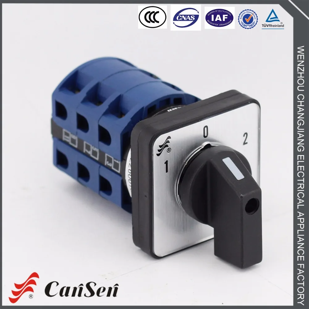 

25A Cam Switch 1-0-2 3 Poles 12 terminals