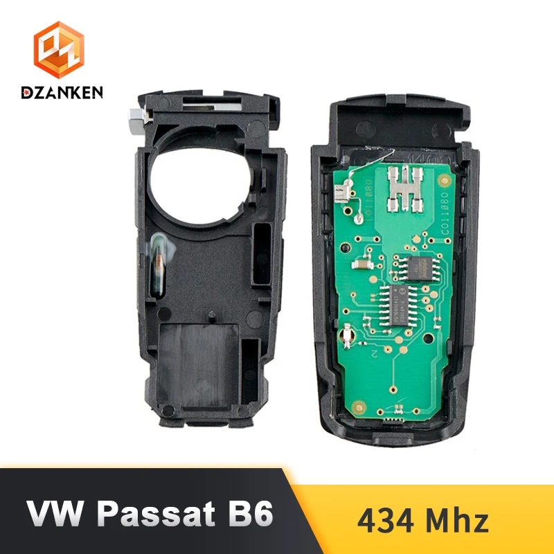 Dzanken 3 Botons дистанционный ключ автомобиля для VW Passat B6 3C B7 Magotan CC и чипа транспондера