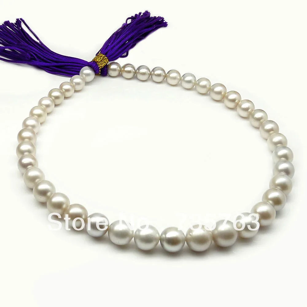 

xiuli 00351 ROUND 8.7-11.9MM TAHITIAN PEARL NECKLACE 16.8INCH,14KGP GOLD CLASP