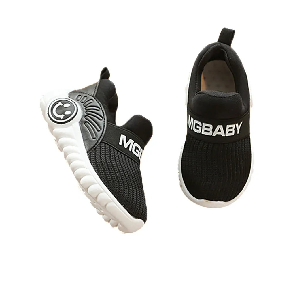 SAGACE Sneakers Kids Non-Slip Sport Shoes Infant Baby Casual Soft Flat Slip-on Outdoor Running |