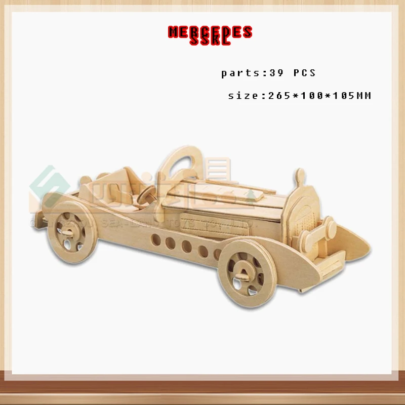 child 3D wooden car jigsaw puzzle wooden car jigsaw puzzle toy kids IQ