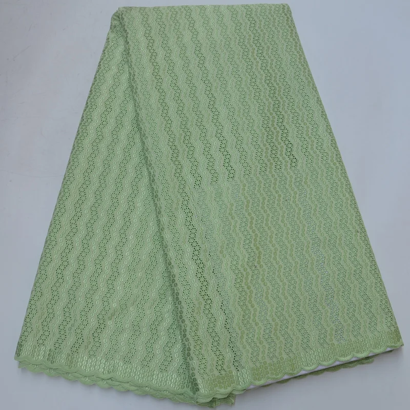 

Free shipping (5yards/pc) high quality lemon green African dry cotton lace fabric with elegant embroidery for party dress CLP233