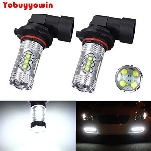 

New White 9005 HB3 80W LED Cree Chips Projector Fog Lamp Bulb DRL Driving Light For For 2014 Ford F-150 F-250 F-350 F-450 F-550