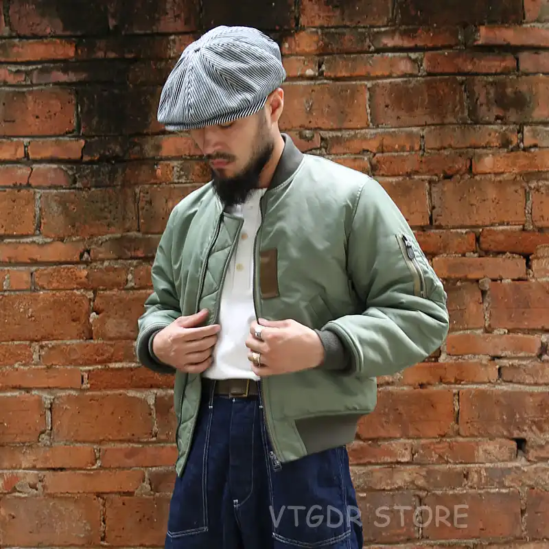 Bronson Reproduction 1955 Ma 1 Flight Jacket Vintage Usaaf Bomber Flying Aviator Jacket Waterproof Winter Men S Coat Jackets Aliexpress