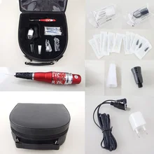 Красный дракон Перманентный Макияж ручка машина иглы Советы Наборы бровей Татуировка питания