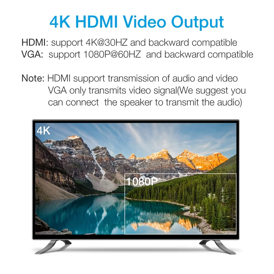 YUNCLOUD док-станция для ноутбука USB C к HDMI 4K VGA 1080P RJ45 Ethernet USB 3,0 концентратор для MacBook samsung S9/S8 huawei P20 Pro