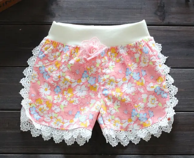 Summer Fashion Girls Printed Pants casual Short pants Baby kids Leisure