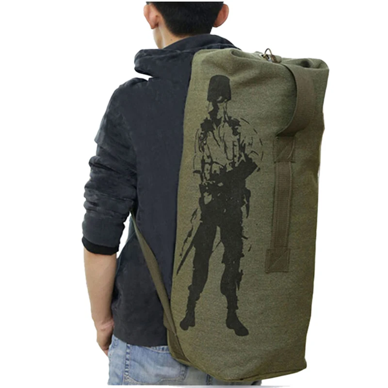 

3 Size Multifunction Canvas Tactical Backpack Rucksacks Military Army Bag Men Women Outdoor Foldable Travel Hiking Camping Bag